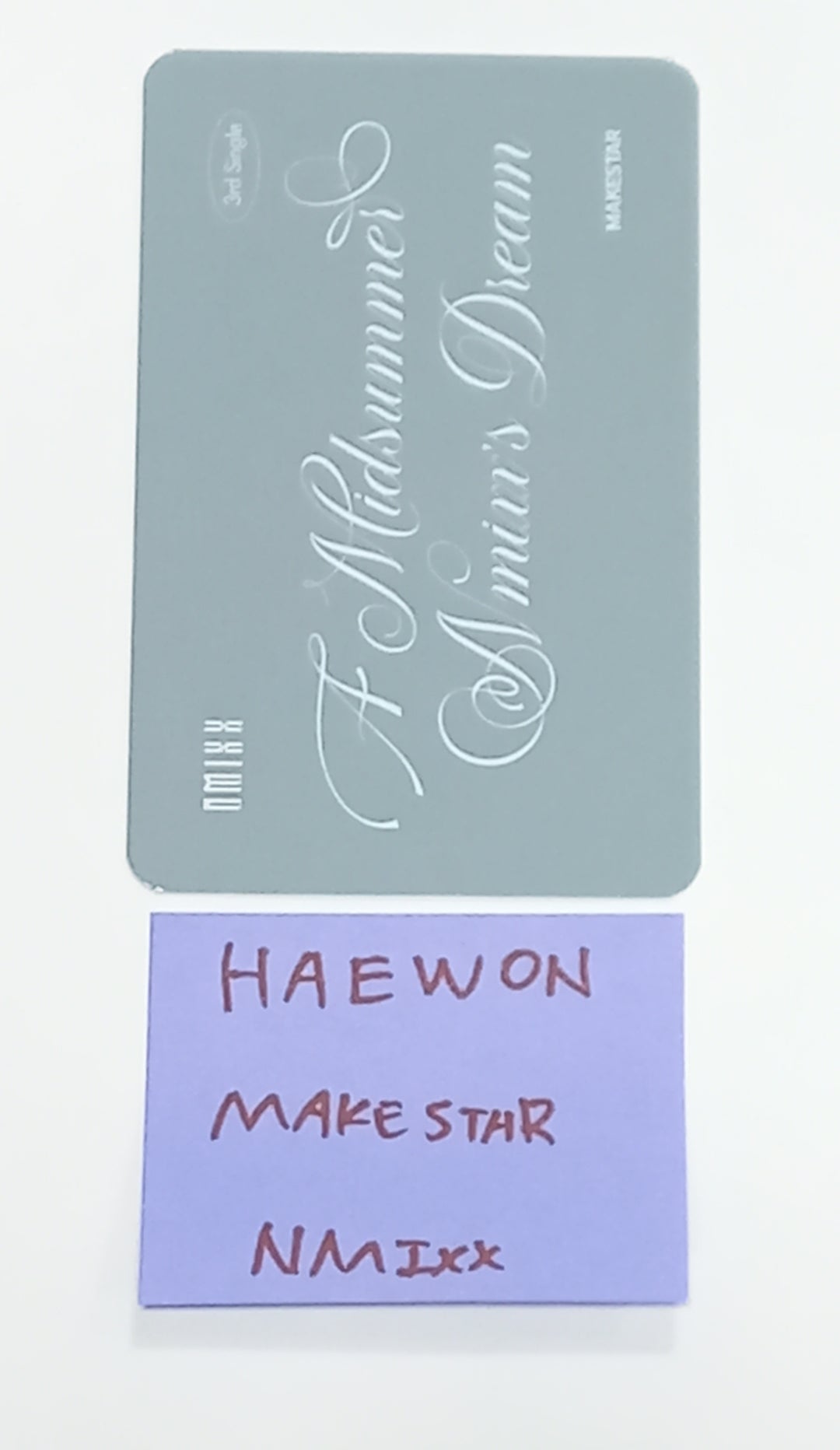 Haewon (Of NMIXX) "A Midsummer NMIXX’s Dream" - Hand Autographed(Signed) Photocard [23.09.04] - HALLYUSUPERSTORE