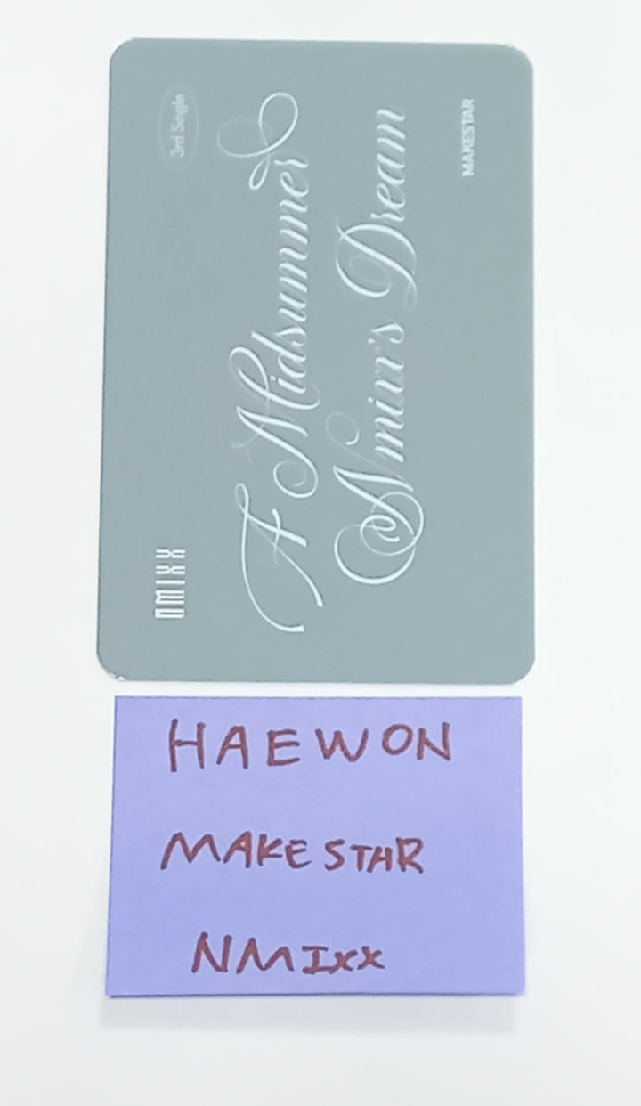 Haewon (Of NMIXX) "A Midsummer NMIXX’s Dream" - Hand Autographed(Signed) Photocard [23.09.04] - HALLYUSUPERSTORE