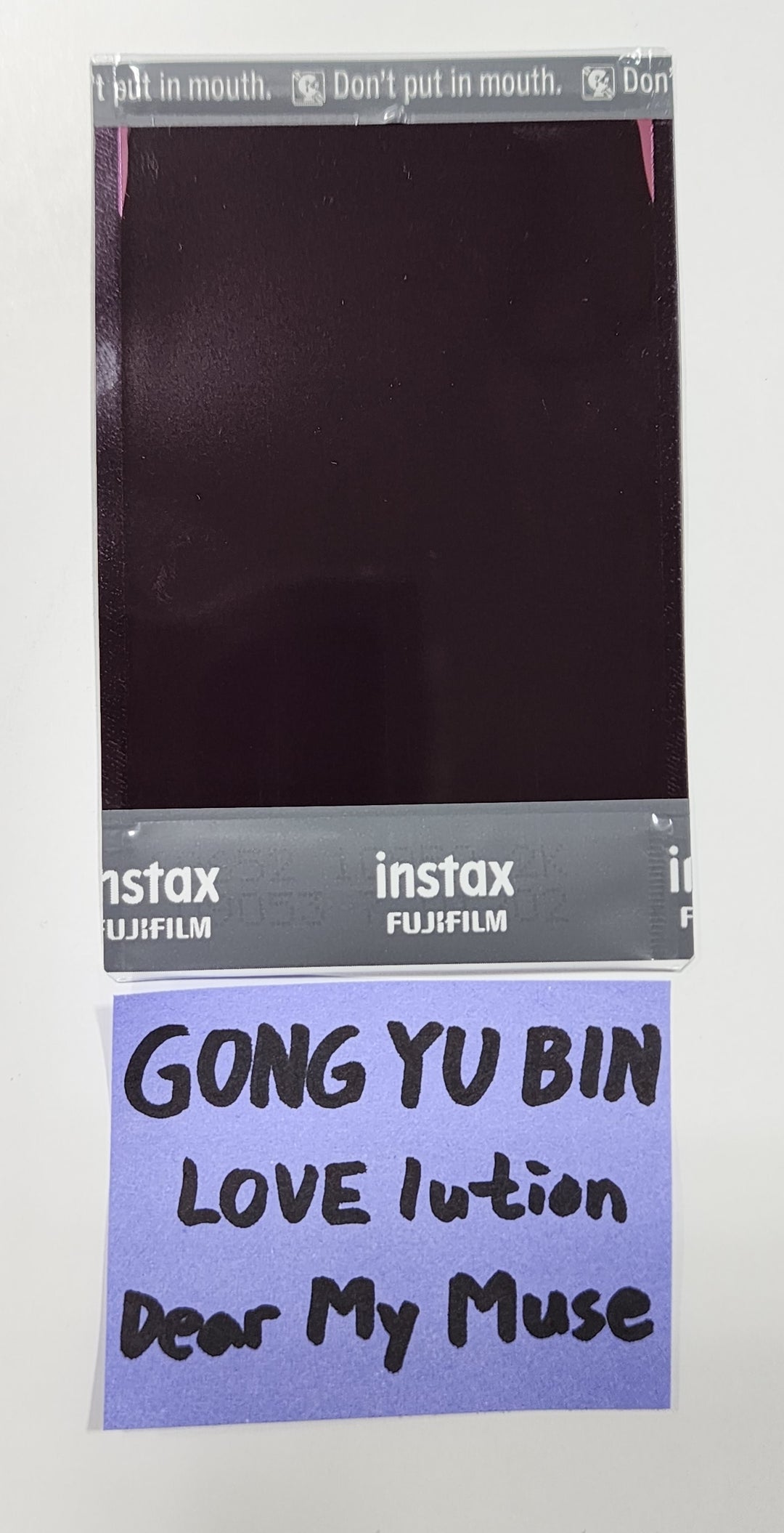GONG YUBIN (Of TripleS) "LOVElution : MUHAN" -  Hand Autographed(Signed) Polaroid [23.09.04] - HALLYUSUPERSTORE