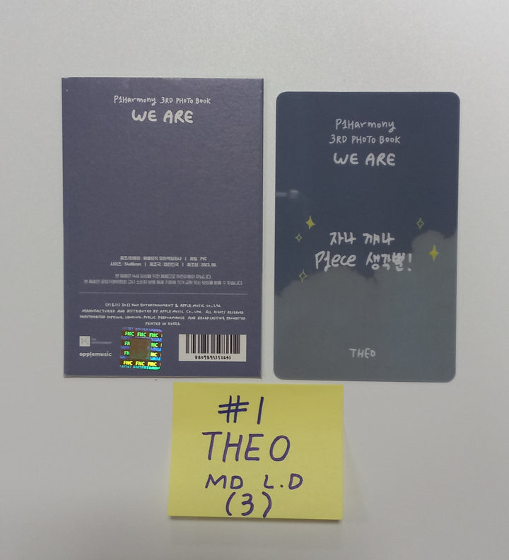 P1Harmony "WE ARE" 3rd PHOTO BOOK - Official Lucky Draw PVC Photocard [23.09.05] - HALLYUSUPERSTORE