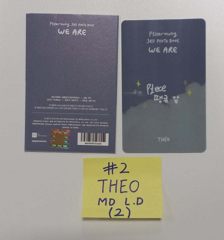 P1Harmony "WE ARE" 3rd PHOTO BOOK - Official Lucky Draw PVC Photocard [23.09.05] - HALLYUSUPERSTORE