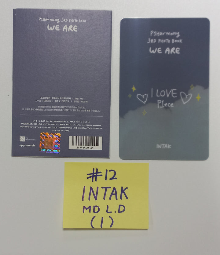 P1Harmony "WE ARE" 3rd PHOTO BOOK - Official Lucky Draw PVC Photocard [23.09.05] - HALLYUSUPERSTORE