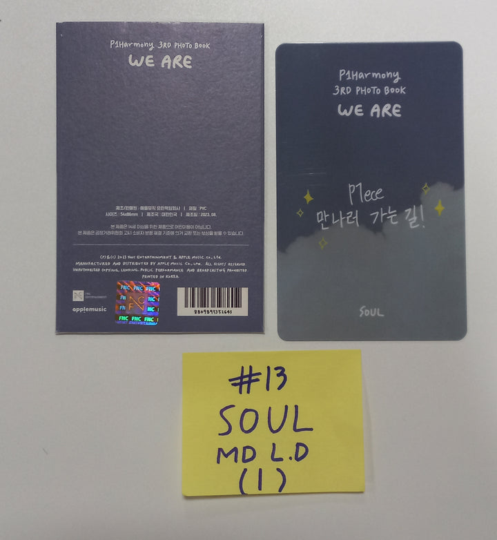 P1Harmony "WE ARE" 3rd PHOTO BOOK - Official Lucky Draw PVC Photocard [23.09.05] - HALLYUSUPERSTORE