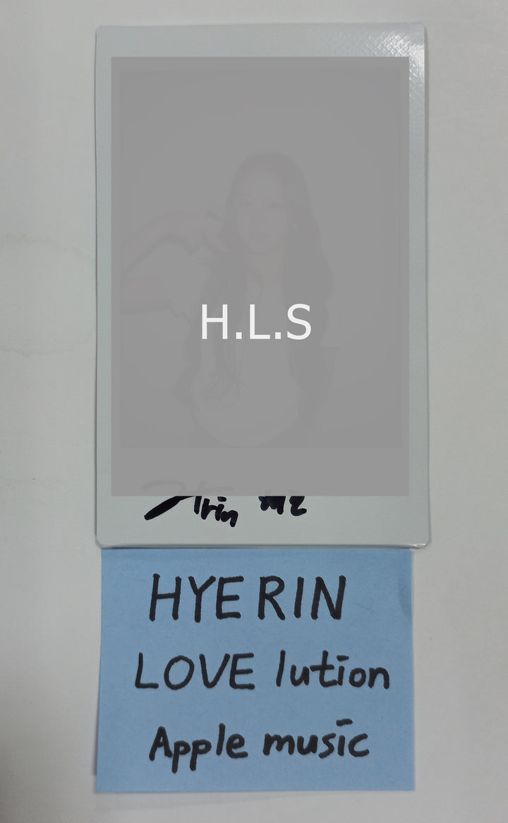 HYERIN (Of TripleS) "LOVElution : MUHAN" - Hand Autographed(Signed) Polaroid [23.09.05] - HALLYUSUPERSTORE