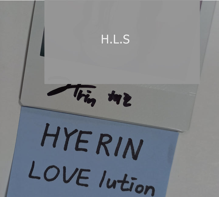 HYERIN (Of TripleS) "LOVElution : MUHAN" - Hand Autographed(Signed) Polaroid [23.09.05] - HALLYUSUPERSTORE