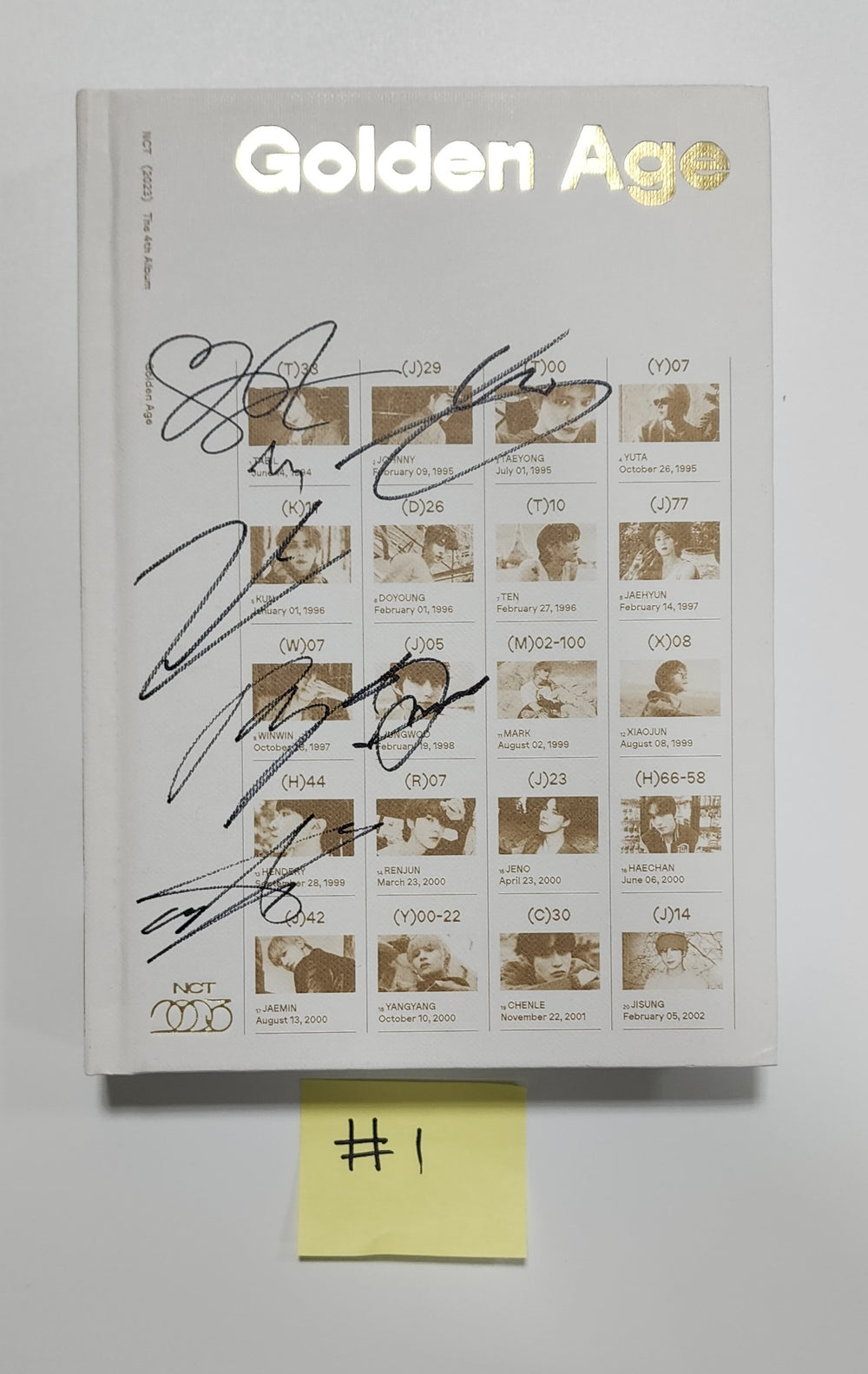 NCT "Golden Age" - Hand Autographed(Signed) Promo Album [23.09.05] - HALLYUSUPERSTORE