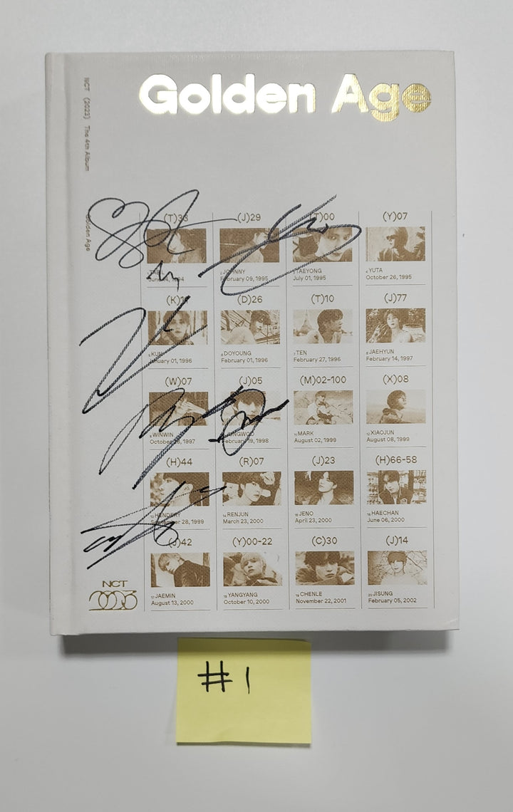 NCT "Golden Age" - Hand Autographed(Signed) Promo Album [23.09.05] - HALLYUSUPERSTORE