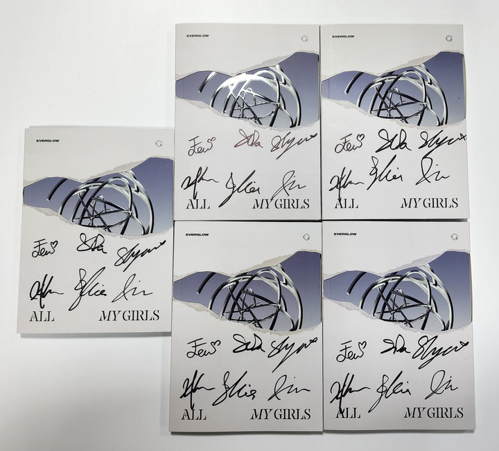 Everglow "ALL MY GIRLS" - Hand Autographed(Signed) Promo Album [23.09.05] - HALLYUSUPERSTORE