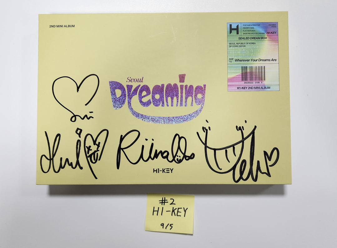 H1-KEY "Seoul Dreaming" - Hand Autographed(Signed) Promo Album [23.09.05] - HALLYUSUPERSTORE