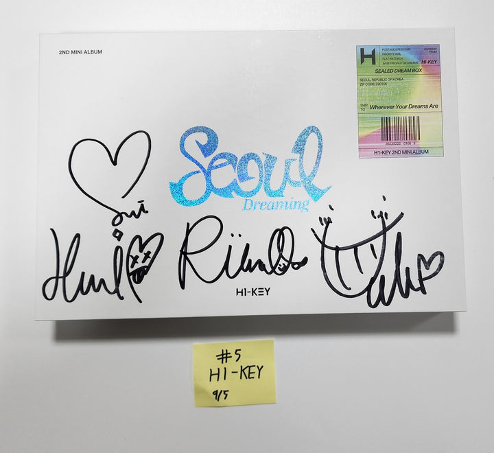 H1-KEY "Seoul Dreaming" - Hand Autographed(Signed) Promo Album [23.09.05] - HALLYUSUPERSTORE