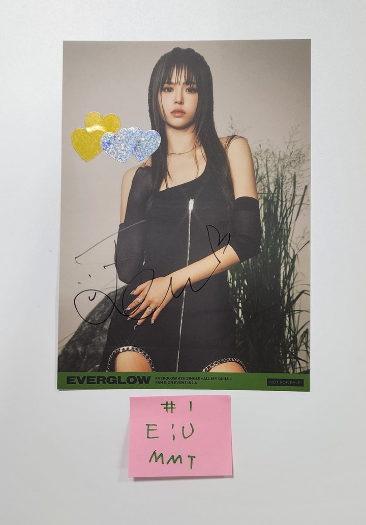 Everglow "ALL MY GIRLS" - MMT Fansign Event Hand Autographed(Signed) Postacard [23.09.07] - HALLYUSUPERSTORE