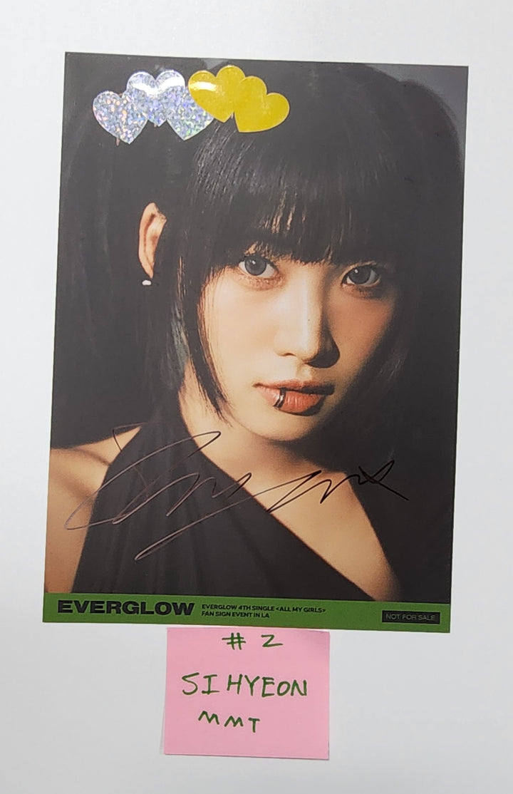 Everglow "ALL MY GIRLS" - MMT Fansign Event Hand Autographed(Signed) Postacard [23.09.07] - HALLYUSUPERSTORE