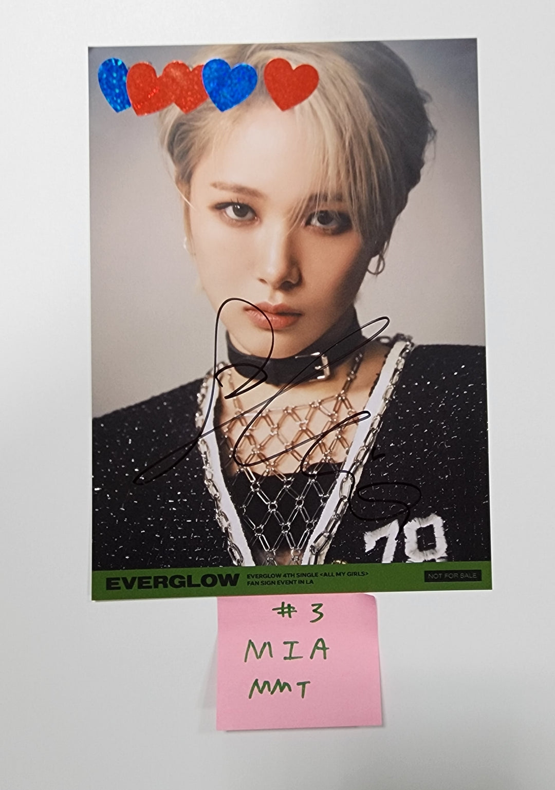 Everglow "ALL MY GIRLS" - MMT Fansign Event Hand Autographed(Signed) Postacard [23.09.07] - HALLYUSUPERSTORE