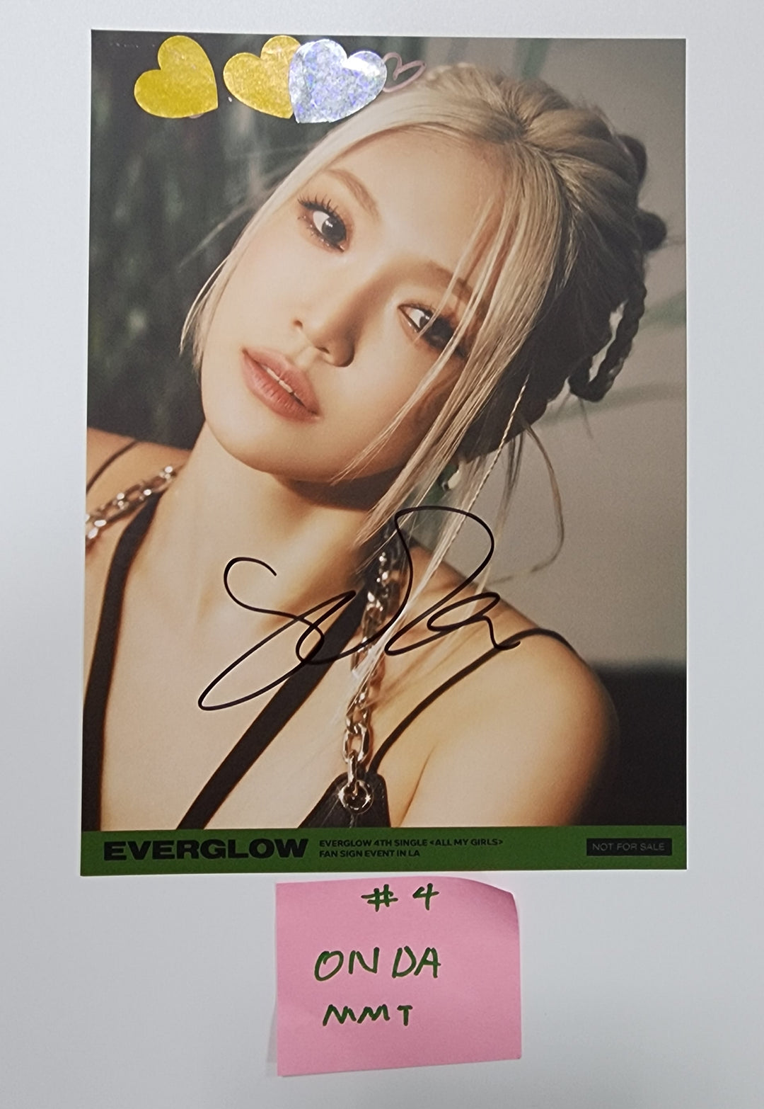 Everglow "ALL MY GIRLS" - MMT Fansign Event Hand Autographed(Signed) Postacard [23.09.07] - HALLYUSUPERSTORE