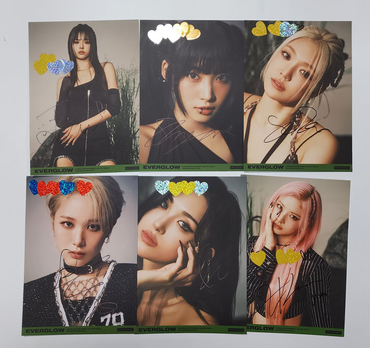 Everglow "ALL MY GIRLS" - MMT Fansign Event Hand Autographed(Signed) Postacard [23.09.07] - HALLYUSUPERSTORE