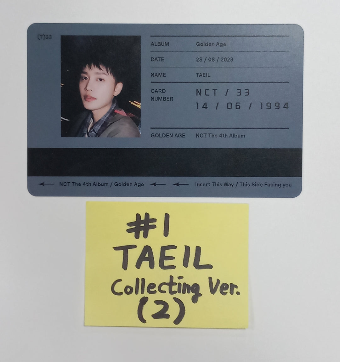 NCT "Golden Age" - Official Photocard [Collecting Ver.] [23.09.07] - HALLYUSUPERSTORE