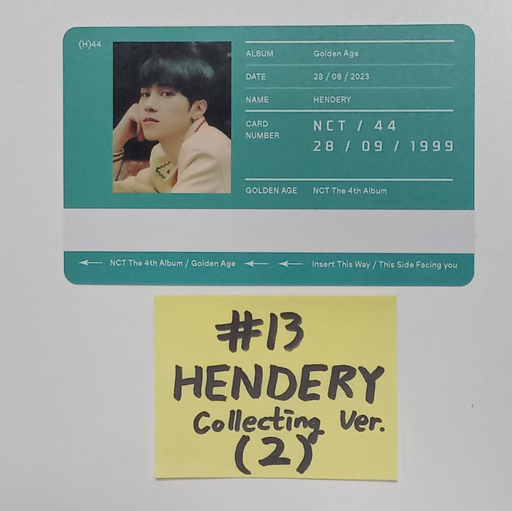 NCT "Golden Age" - Official Photocard [Collecting Ver.] [23.09.07] - HALLYUSUPERSTORE