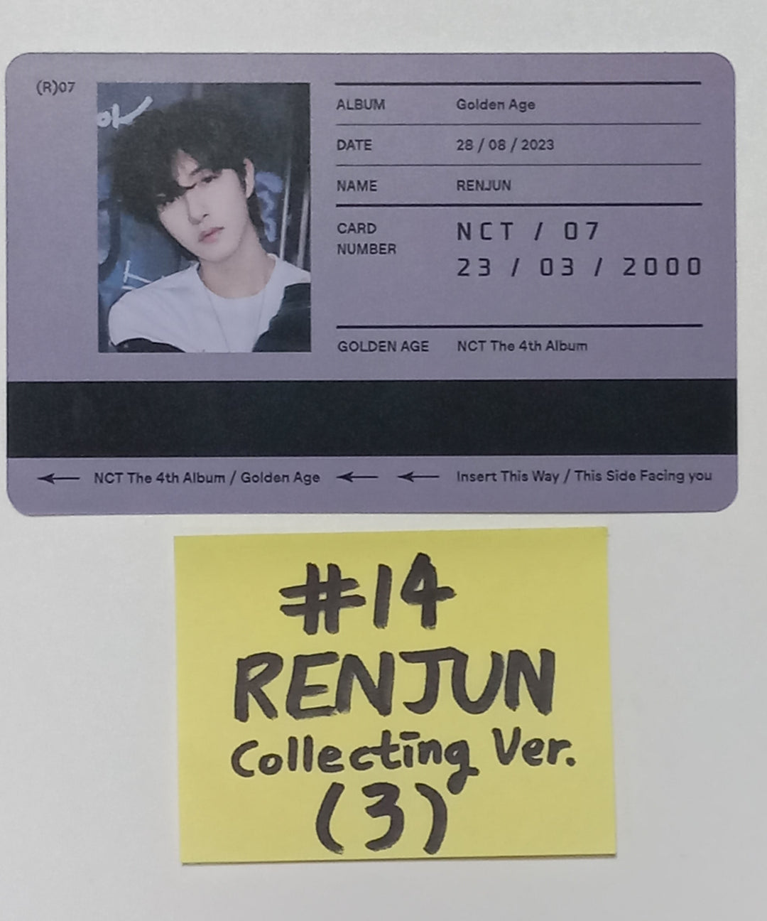NCT "Golden Age" - Official Photocard [Collecting Ver.] [23.09.07] - HALLYUSUPERSTORE