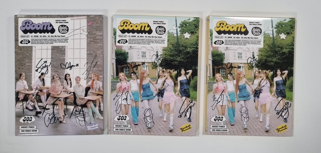 Rocket Punch "BOOM" - Hand Autographed(Signed) Promo Album [23.09.08] - HALLYUSUPERSTORE