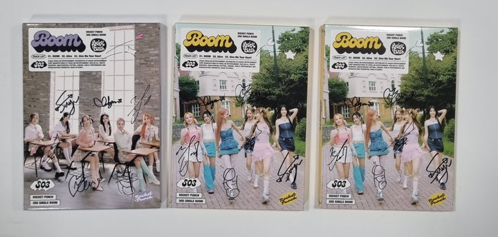 Rocket Punch "BOOM" - Hand Autographed(Signed) Promo Album [23.09.08] - HALLYUSUPERSTORE