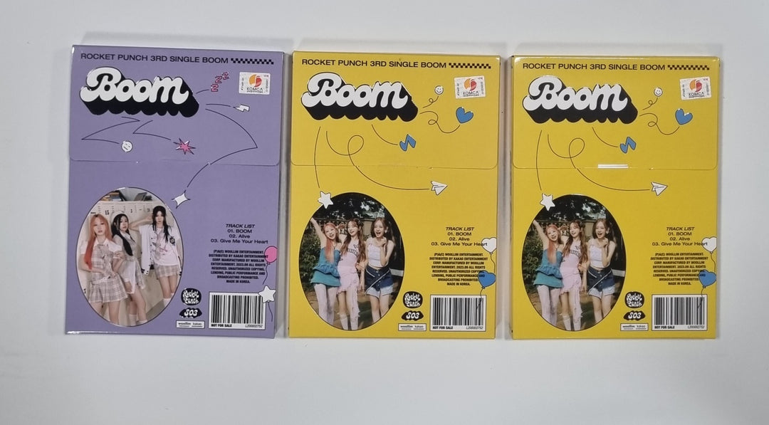 Rocket Punch "BOOM" - Hand Autographed(Signed) Promo Album [23.09.08] - HALLYUSUPERSTORE
