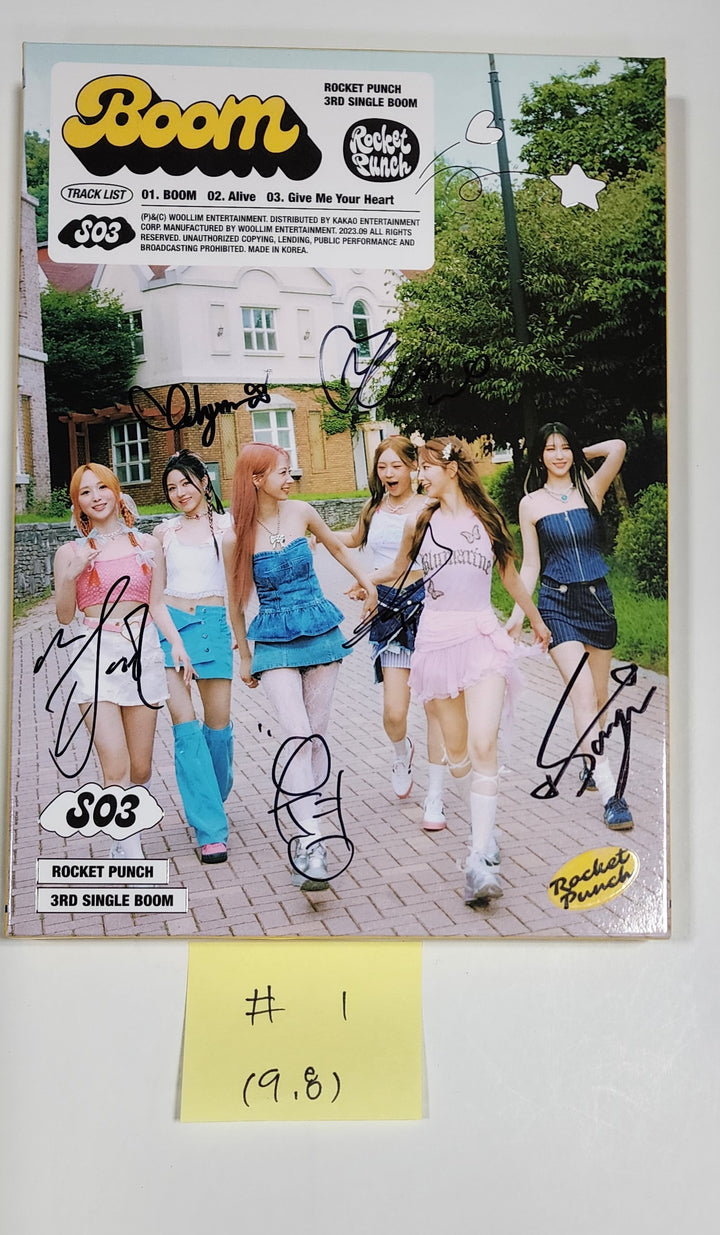 Rocket Punch "BOOM" - Hand Autographed(Signed) Promo Album [23.09.08] - HALLYUSUPERSTORE