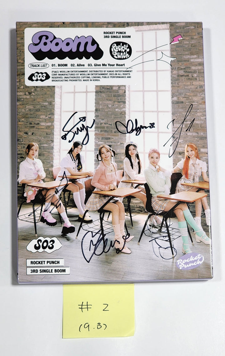 Rocket Punch "BOOM" - Hand Autographed(Signed) Promo Album [23.09.08] - HALLYUSUPERSTORE