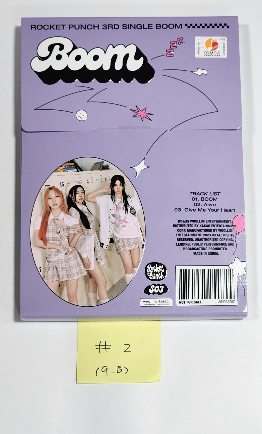 Rocket Punch "BOOM" - Hand Autographed(Signed) Promo Album [23.09.08] - HALLYUSUPERSTORE