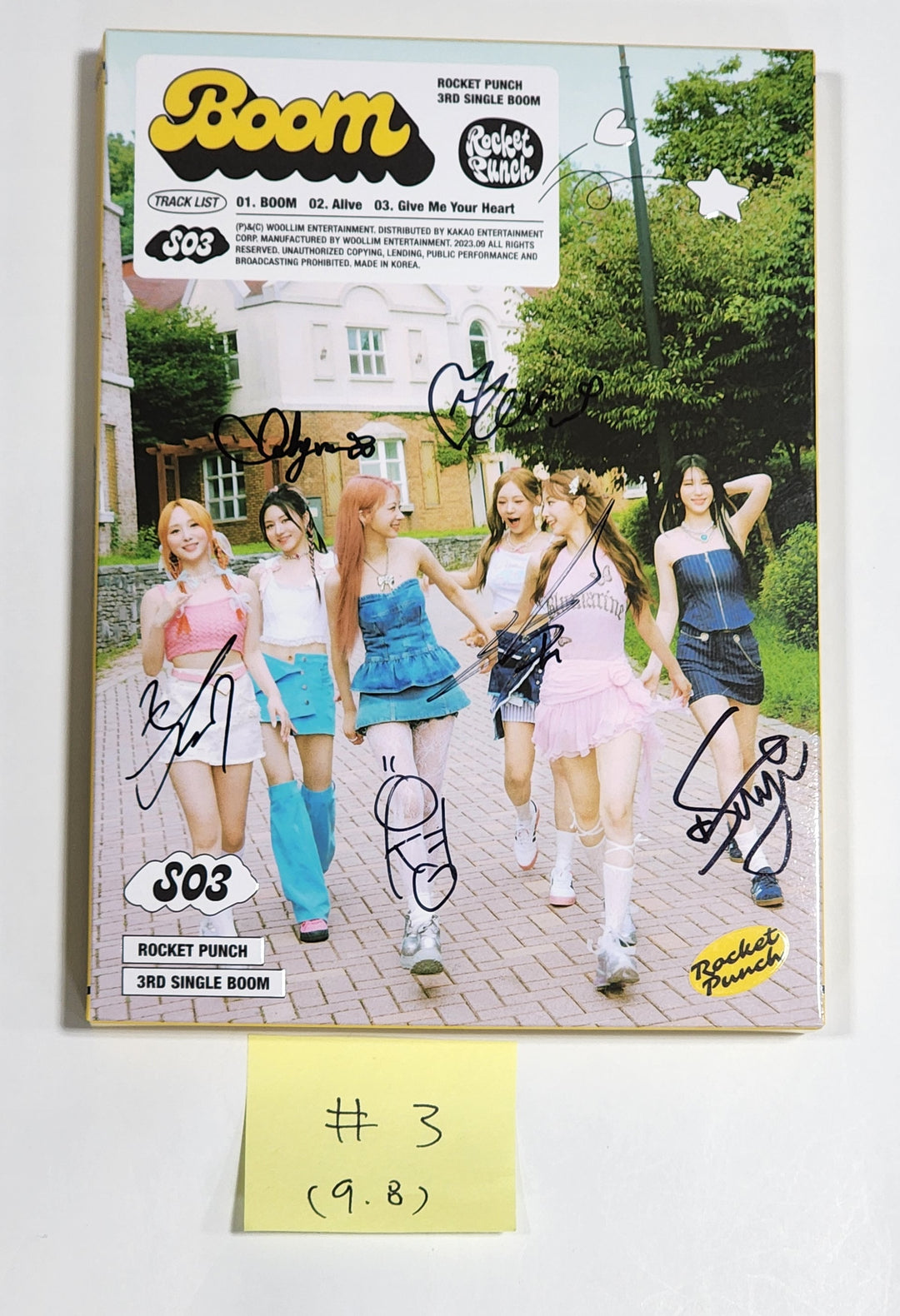 Rocket Punch "BOOM" - Hand Autographed(Signed) Promo Album [23.09.08] - HALLYUSUPERSTORE