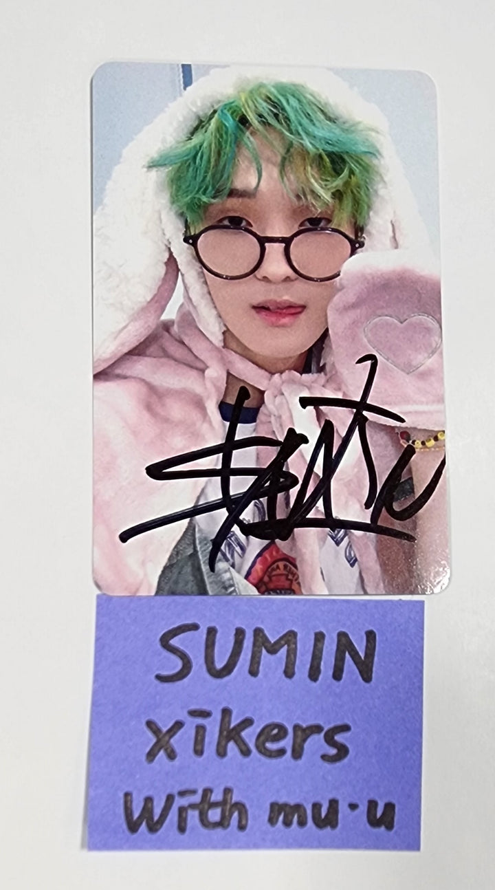 Sumin (Of Xikers) "HOUSE OF TRICKY : How to Play" - Hand Autographed(Signed) Photocard [23.09.08] - HALLYUSUPERSTORE