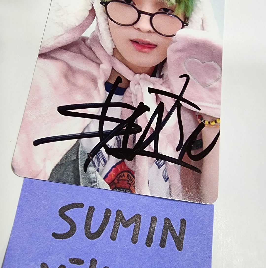 Sumin (Of Xikers) "HOUSE OF TRICKY : How to Play" - Hand Autographed(Signed) Photocard [23.09.08] - HALLYUSUPERSTORE