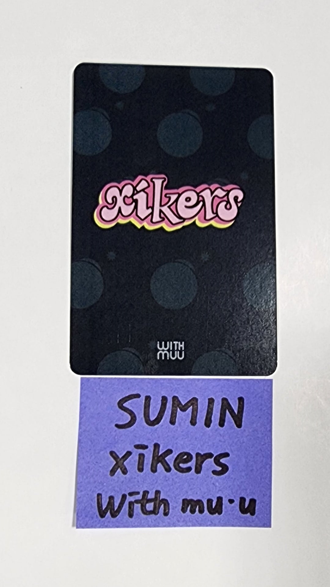 Sumin (Of Xikers) "HOUSE OF TRICKY : How to Play" - Hand Autographed(Signed) Photocard [23.09.08] - HALLYUSUPERSTORE