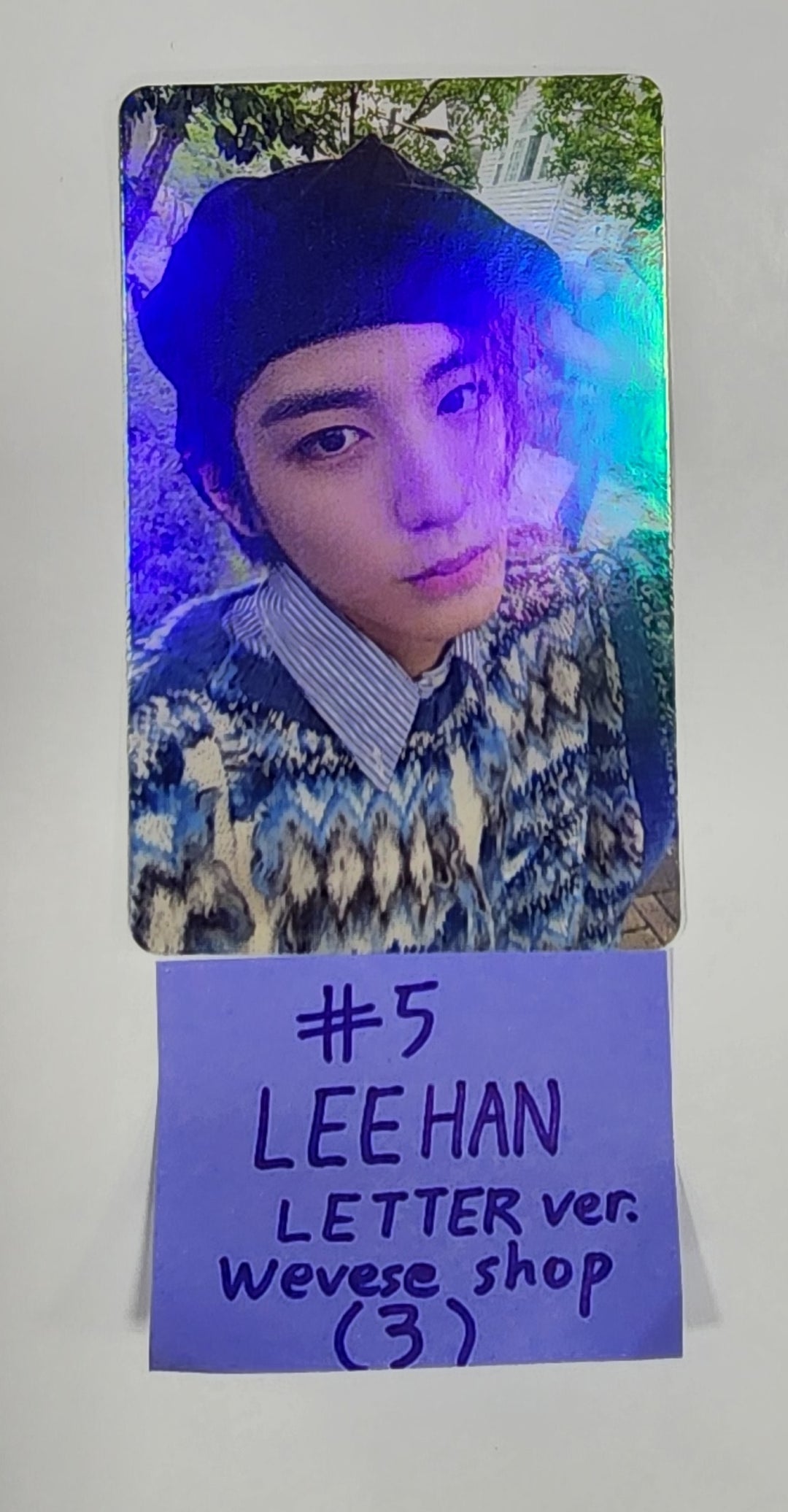 Boynextdoor  "WHY.." - Weverse Shop Fansign Event Hologram Photocard [Letter Ver] [23.09.08] - HALLYUSUPERSTORE
