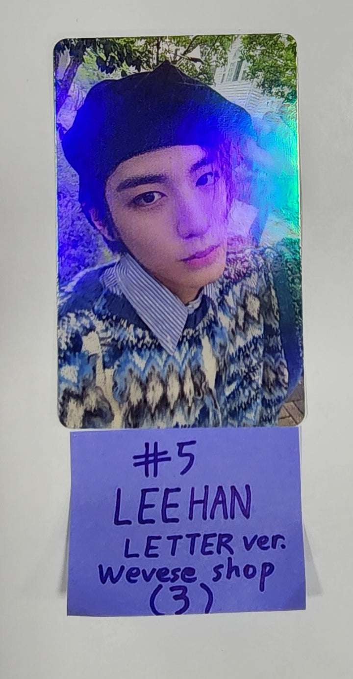 Boynextdoor  "WHY.." - Weverse Shop Fansign Event Hologram Photocard [Letter Ver] [23.09.08] - HALLYUSUPERSTORE