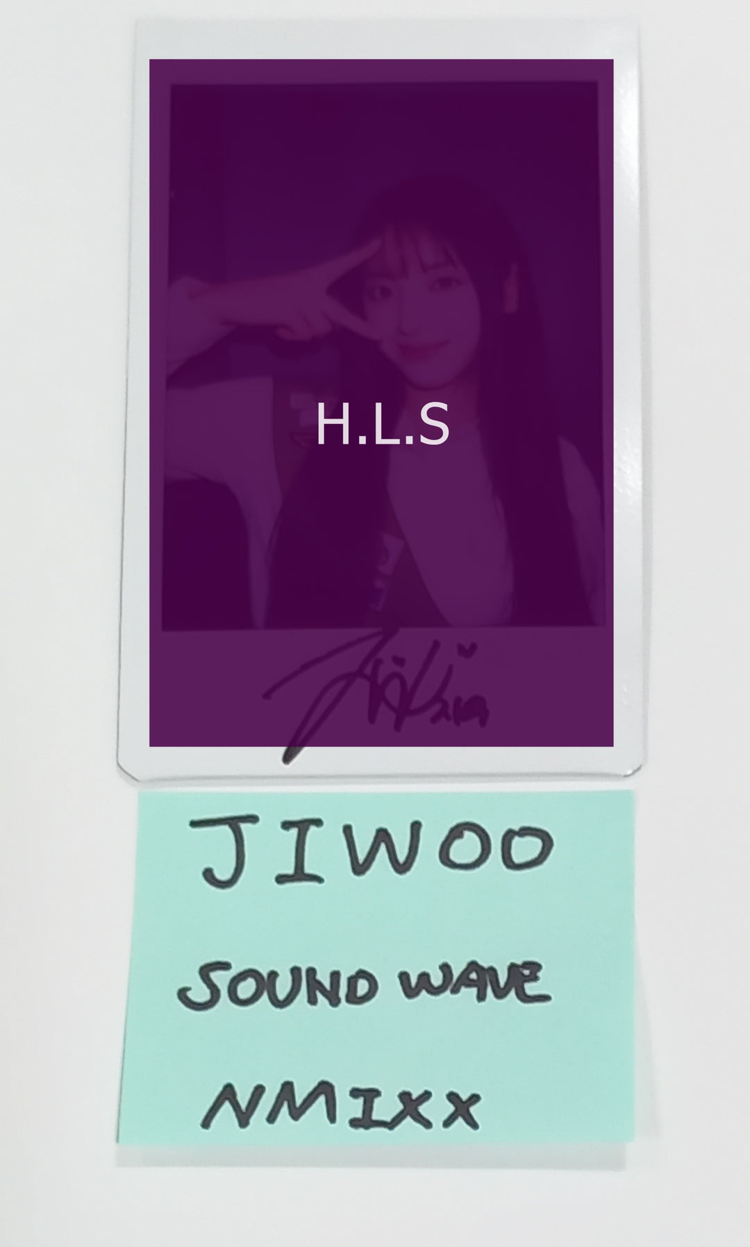 JIWOO (Of NMIXX) "A Midsummer NMIXX’s Dream" - Hand Autographed(Signed) Polaroid [23.09.11] - HALLYUSUPERSTORE