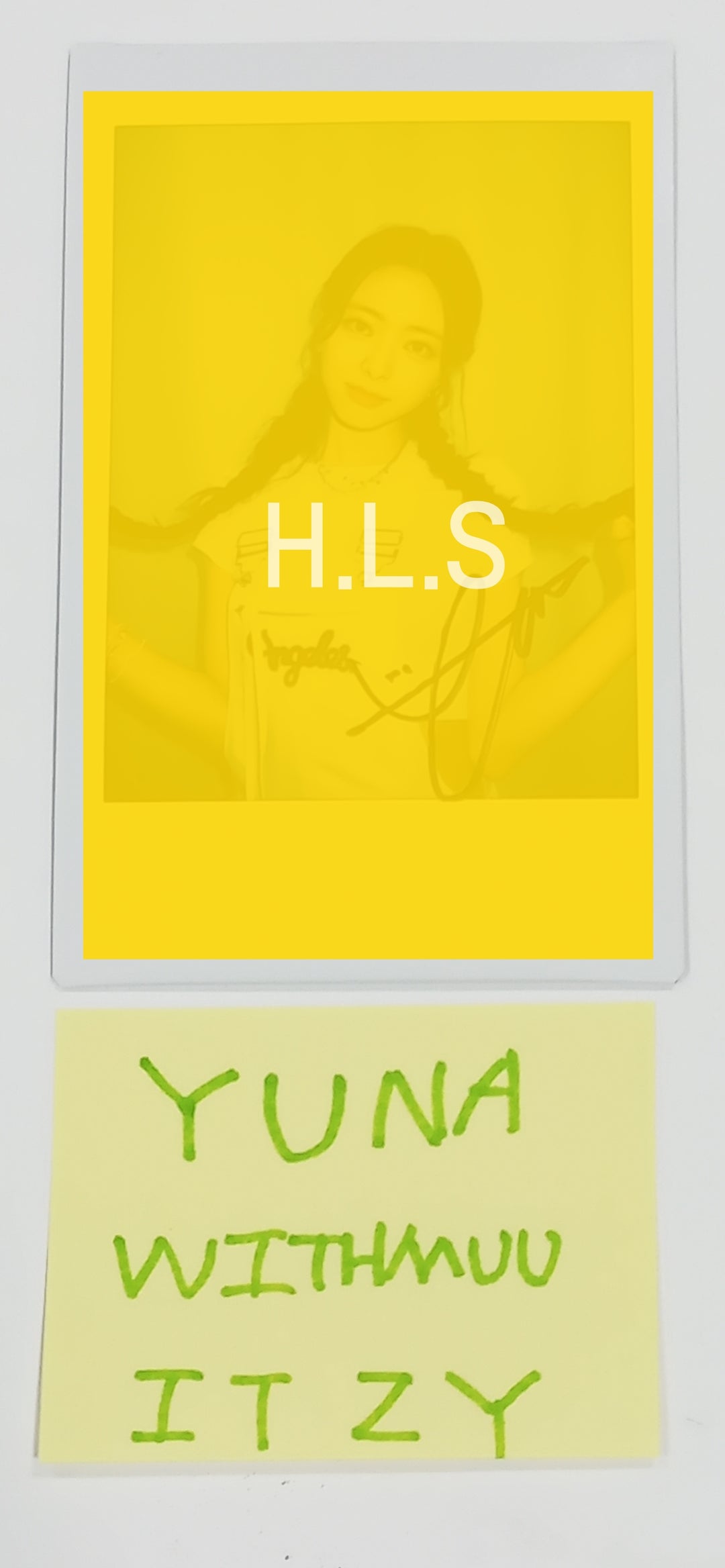 YUNA (Of ITZY) 'KILL MY DOUBT'  - Hand Autographed(Signed) Polaroid [23.09.12] - HALLYUSUPERSTORE