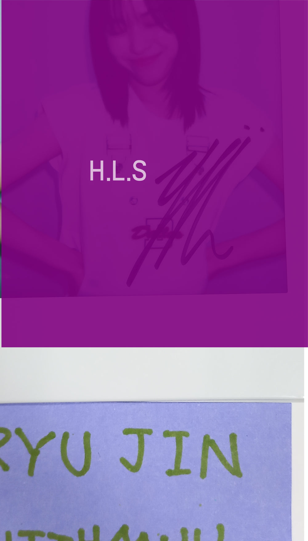 RJ (Of ITZY) 'KILL MY DOUBT'  - Hand Autographed(Signed) Polaroid [23.09.12] - HALLYUSUPERSTORE