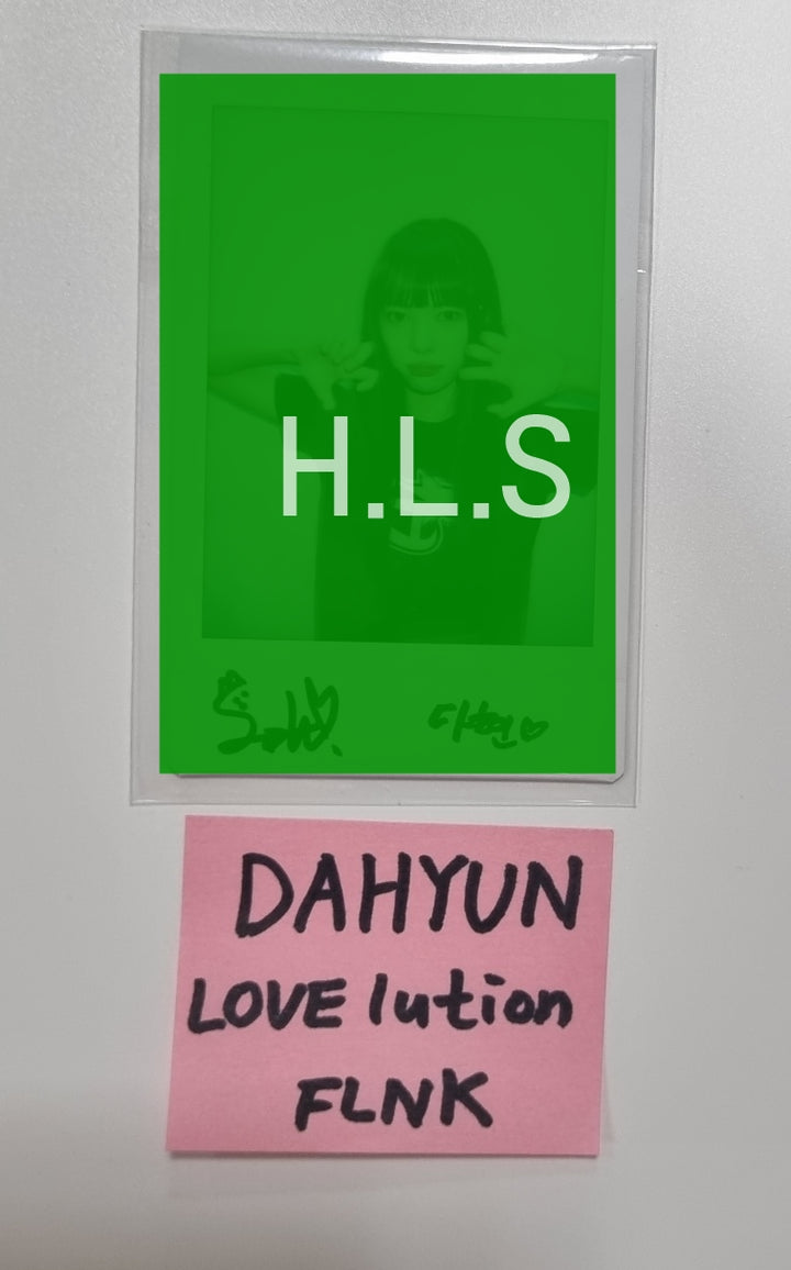 DAHYUN (Of TripleS) "LOVElution : MUHAN" - Hand Autographed(Signed) Polaroid [23.09.13] - HALLYUSUPERSTORE