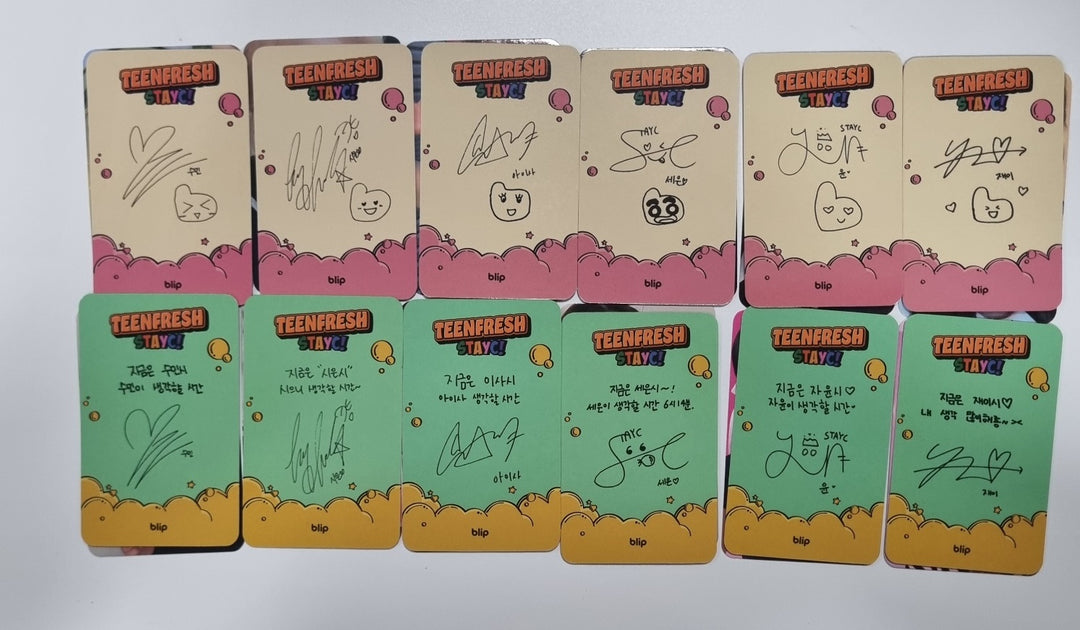 STAYC "TEENFRESH" - BLIP Fansign Event Photocard [Digipack Ver] [23.09.14] - HALLYUSUPERSTORE