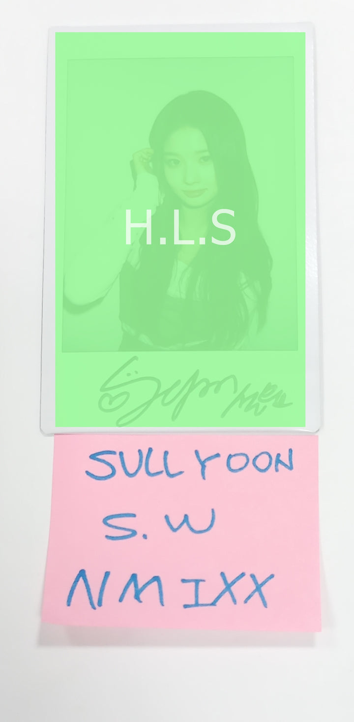 Sullyoon (Of NMIXX) "A Midsummer NMIXX’s Dream" - Hand Autographed(Signed) Polaroid [23.09.14] - HALLYUSUPERSTORE