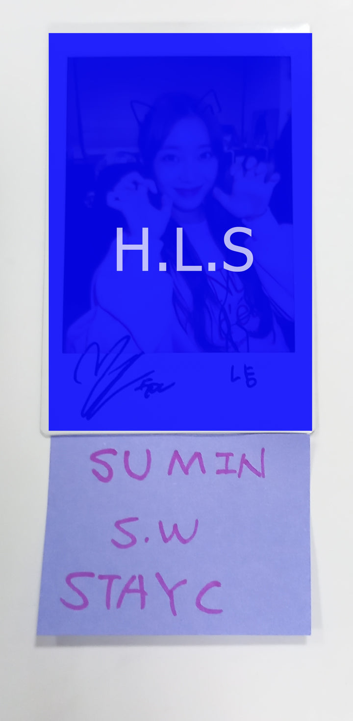 Sumin (Of STAYC) "TEENFRESH" - Hand Autographed(Signed) Polaroid [23.09.14] - HALLYUSUPERSTORE
