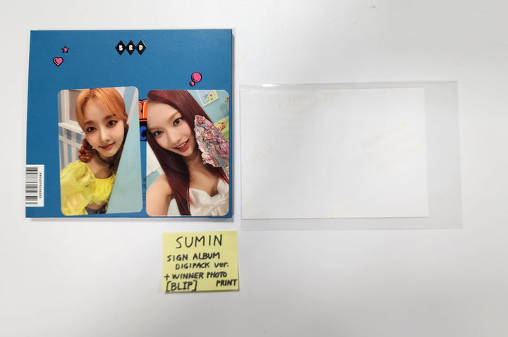 Sumin (Of STAYC) "TEENFRESH" - Hand Autographed(Signed) Album [Digipack Ver] &amp; Winner Photo Print [23.09.14] - HALLYUSUPERSTORE