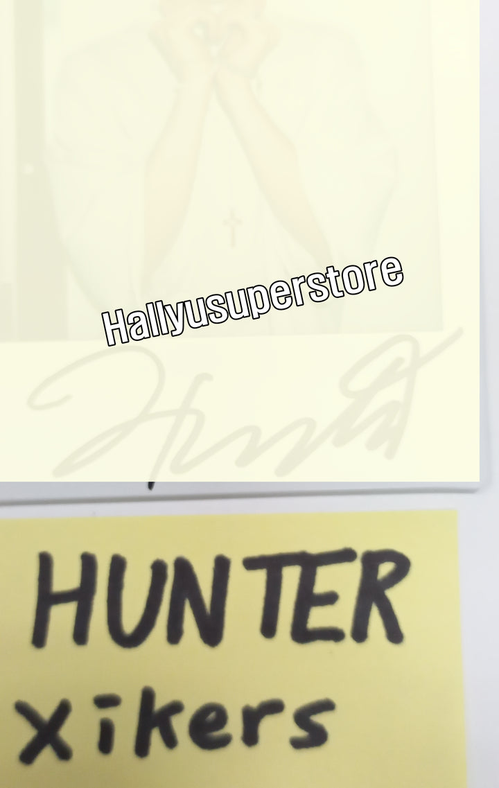 HUNTER (Of Xikers) "HOUSE OF TRICKY : How to Play" - Hand Autographed(Signed) Polaroid [23.09.15] - HALLYUSUPERSTORE