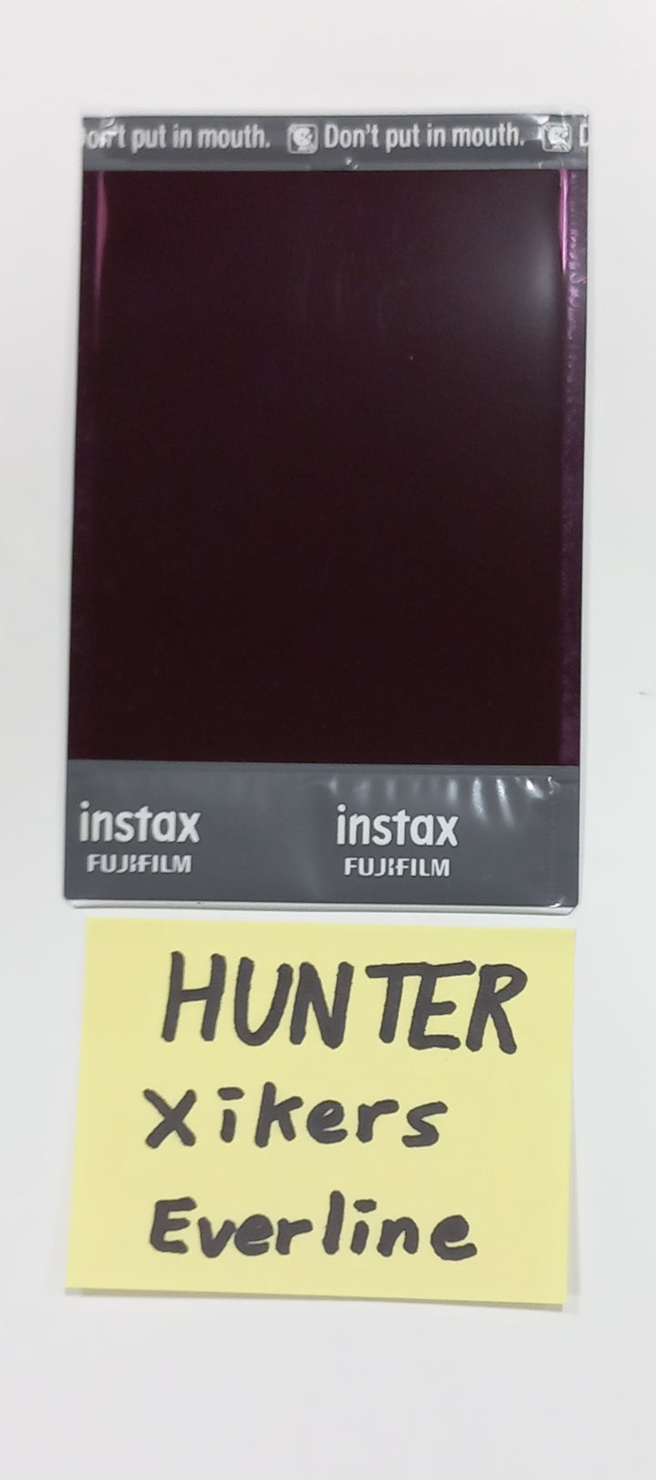 HUNTER (Of Xikers) "HOUSE OF TRICKY : How to Play" - Hand Autographed(Signed) Polaroid [23.09.15] - HALLYUSUPERSTORE