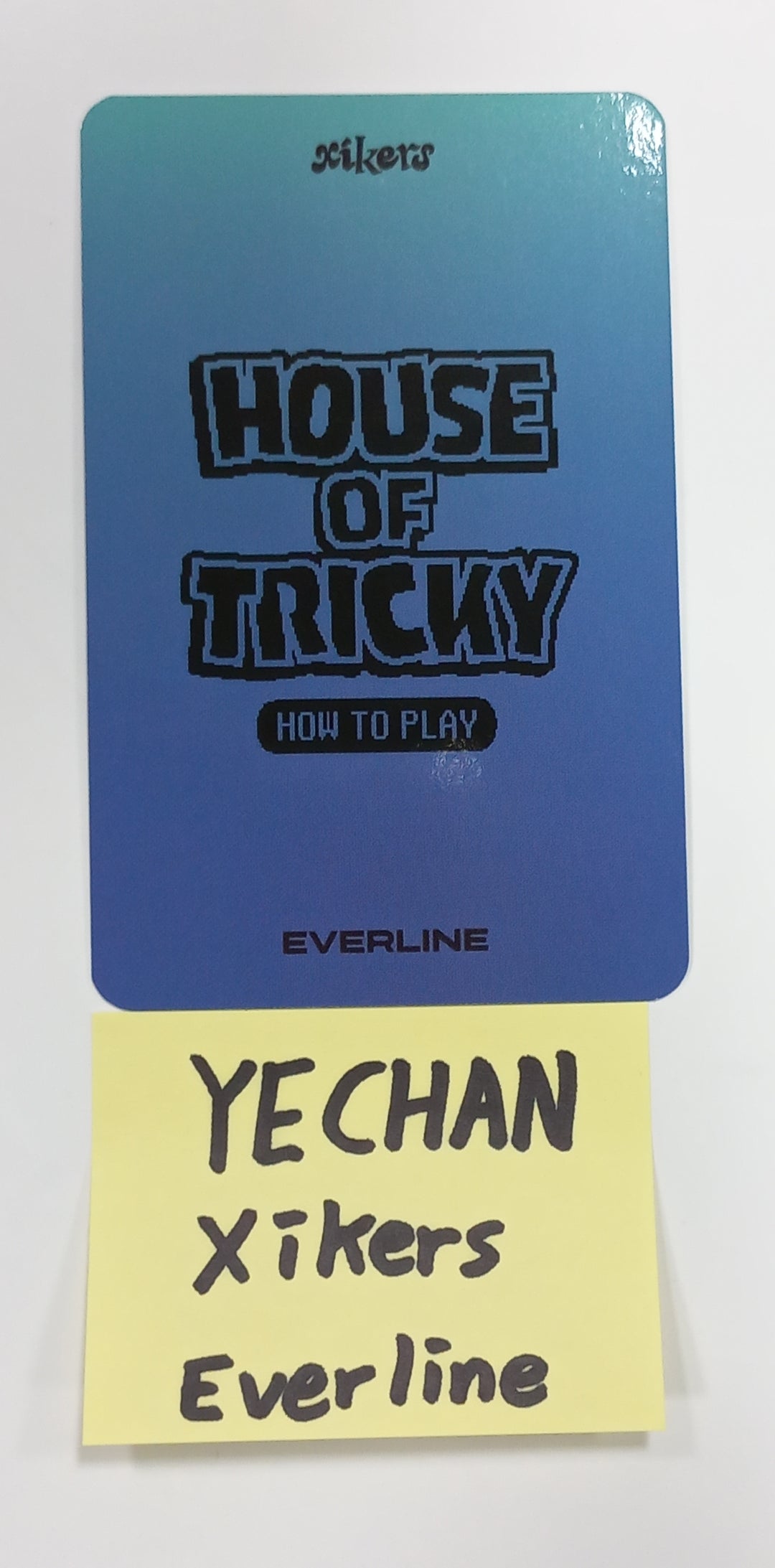 YECHAN (Of Xikers) "HOUSE OF TRICKY : How to Play" - Hand Autographed(Signed) Photocard [23.09.15] - HALLYUSUPERSTORE