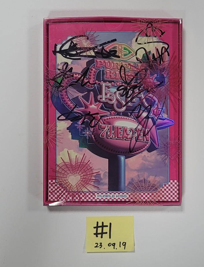 PURPLE KISS "FESTA" - Hand Autographed(Signed) Promo Album [23.09.19] - HALLYUSUPERSTORE