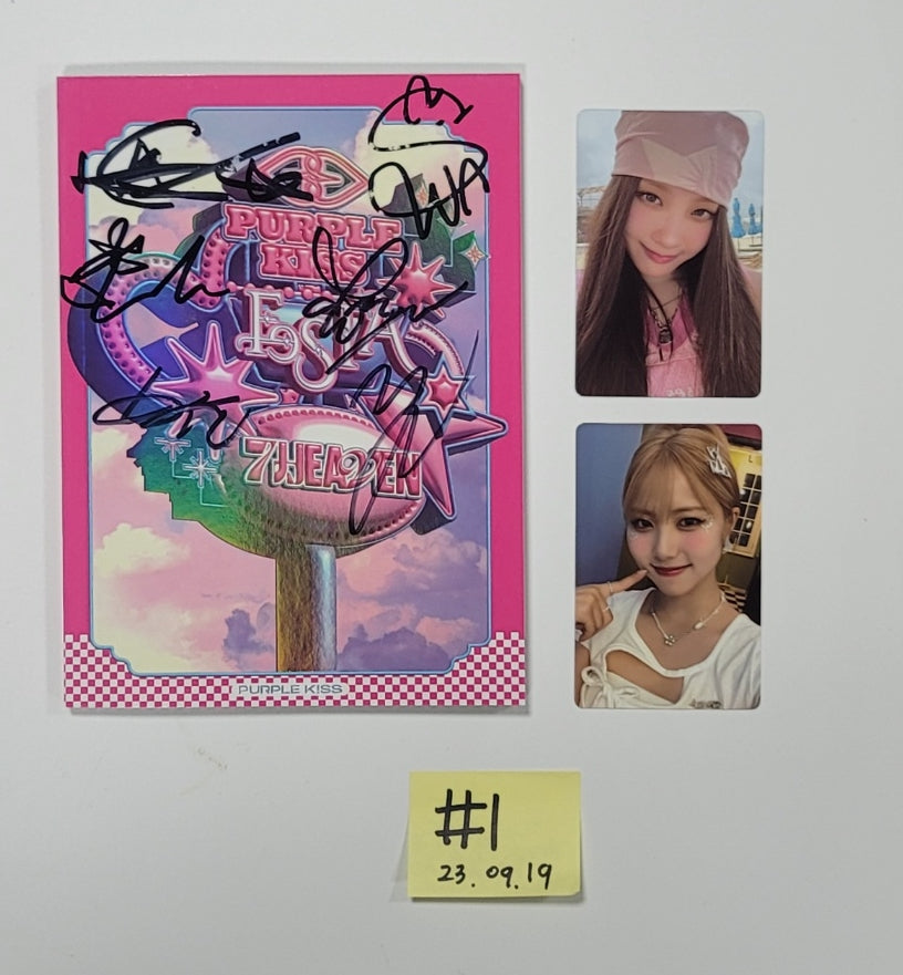 PURPLE KISS "FESTA" - Hand Autographed(Signed) Promo Album [23.09.19] - HALLYUSUPERSTORE