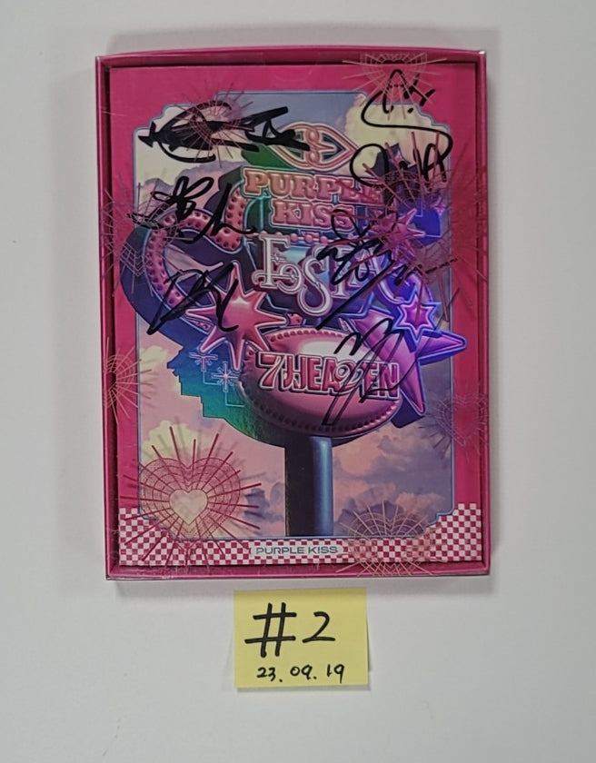 PURPLE KISS "FESTA" - Hand Autographed(Signed) Promo Album [23.09.19] - HALLYUSUPERSTORE