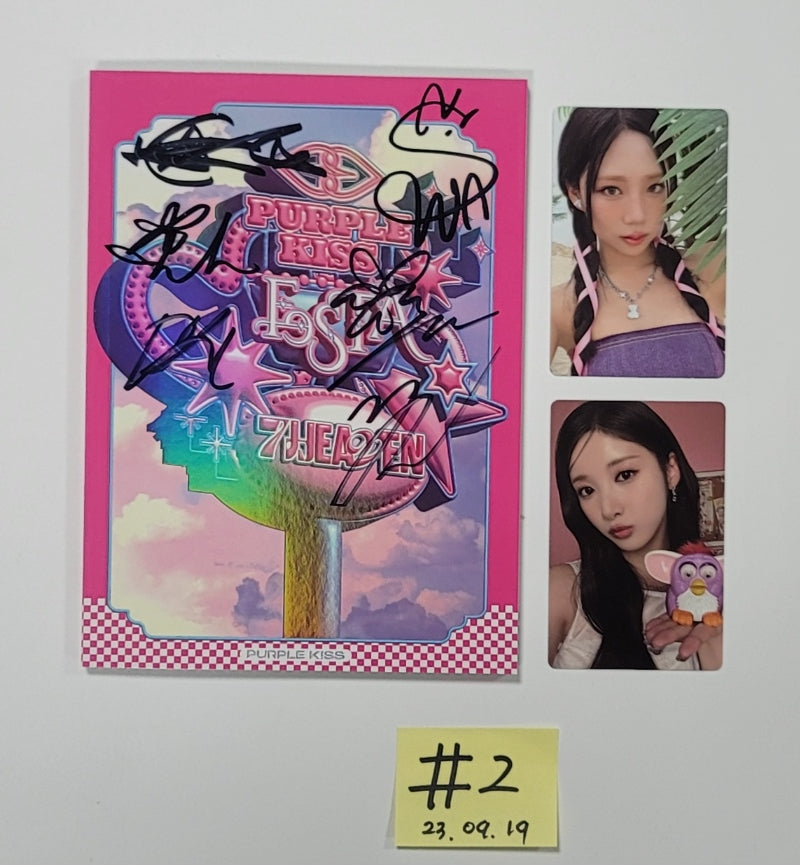 PURPLE KISS "FESTA" - Hand Autographed(Signed) Promo Album [23.09.19] - HALLYUSUPERSTORE