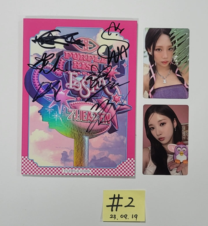 PURPLE KISS "FESTA" - Hand Autographed(Signed) Promo Album [23.09.19] - HALLYUSUPERSTORE